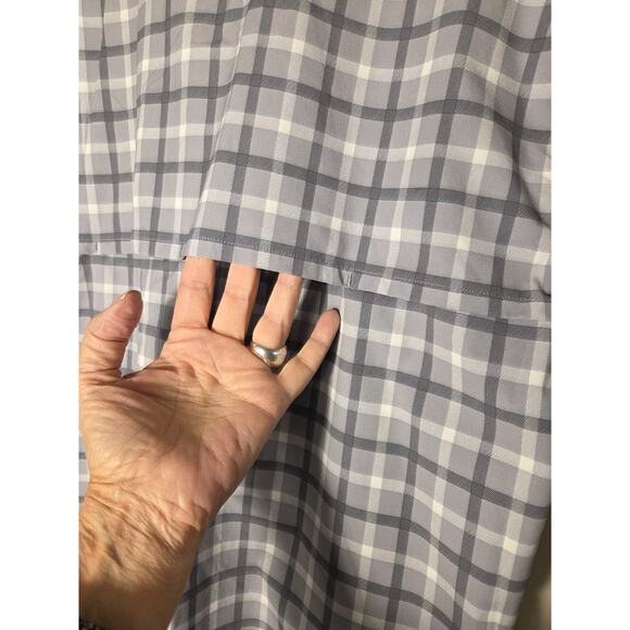 Carhartt Force Sun Defender Mens M Relaxed Fit SS Gray Plaid Shirt Sun Protect - Picture 6 of 9